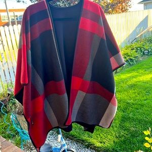 Fleece shawl/ cape